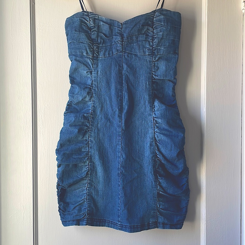 Charlotte Russe Denim Mini Dress | S | Denim